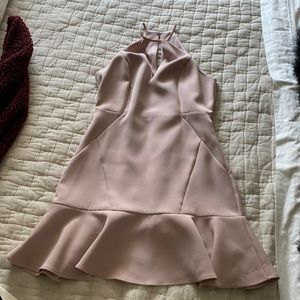 Blush pink dress. So cute